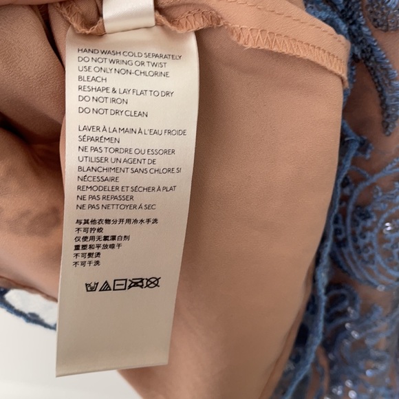 NWT Free People Sundown Blue Nude Sequin Mini Dress - Picture 12 of 12